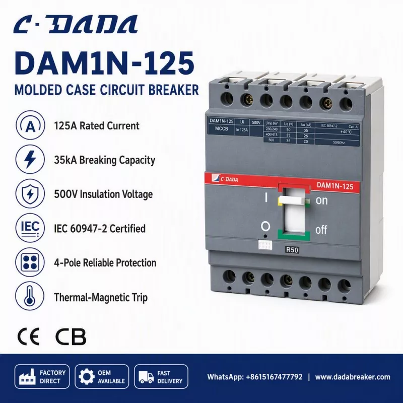 Mastikeun Integritas Sub-Distribusi: Solusi MCCB C·DADA DAM1N-125